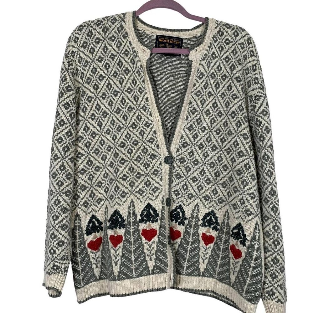 Women's Cream and Green Jumper